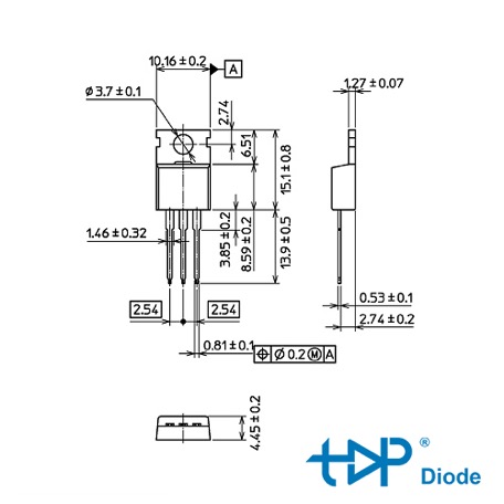 TO-220 Package Dimensions and Pinout