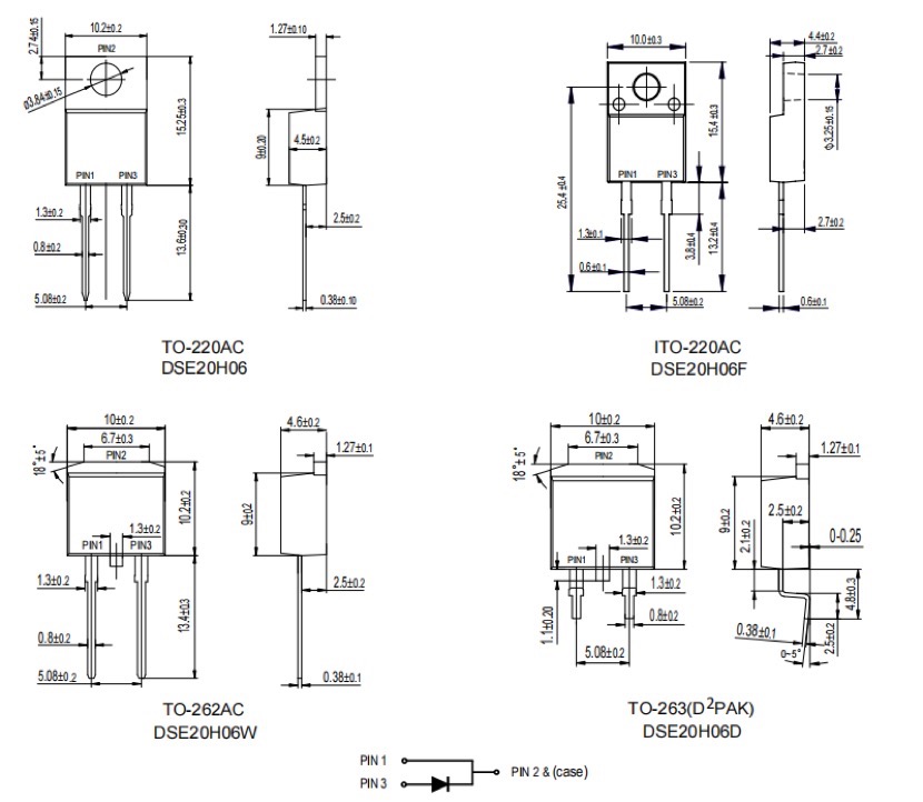 Topdiode DSE20H06Series Fred Rectifiers can be perfectly replaced Vishay VS-15ETL06-M3: